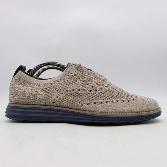 Cole Haan Originalgrand Oxford Men\'s 9 M Khaki Birch Wingtip Stitchlite C31069 main image 6